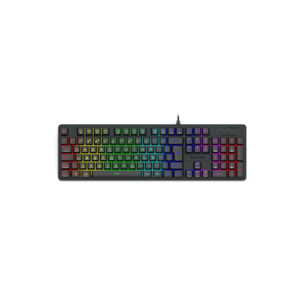 Teclado Membrana Gamer Redragon Netherbane Preto RGB K521-RGB
