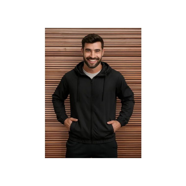 Jaqueta Corta Vento Impermeável Leve Masculino Forrado Liso