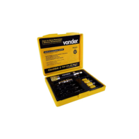 Bits/Pont+Escariadores com 11Pc Enc 1/4 Vonder