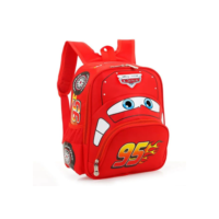 Novo jardim de infância mochila crianças 3d dos desenhos animados forma do carro grande capacidade meninos e meninas mochila