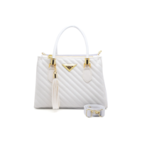 Bolsa Feminina Média Shopbag Bordada Linea