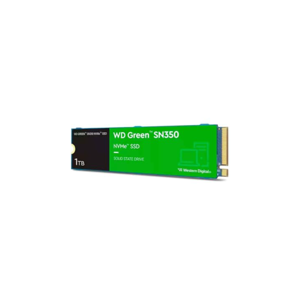 SSD WD Green SN350 1TB NVMe M.2 2280 (Leitura até 2400MB/s e Gravação até 1850MB/s)