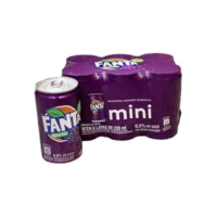Pack de FANTA UVA LT 220ML 6 unidades