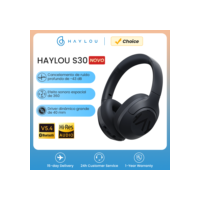 HAYLOU S30 Fones de ouvido sem fio com Bluetooth 5.4 Fones de ouvido com cancelamento de ruído adaptável de 43 dB e driver de 40 mm Fones de ouvido com 80 horas de reprodução, R$200-R$20