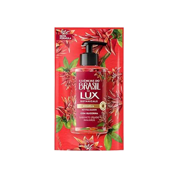 Lux Sabonete Líquido Bromélia Botanicals Essências Do Brasil Sachê 240Ml