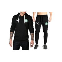 conjunto moletom palmeiras preto (G)