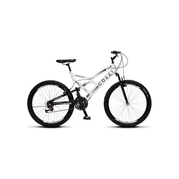 Colli Bike, Bicicleta GPS 148 Dupla Suspensão e Freios V-Brake, Aro 26 Aero, 36 Raias, 21 Marchas