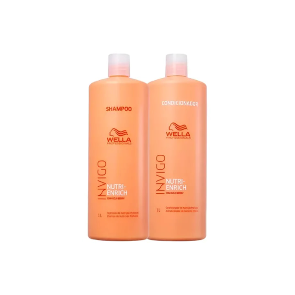Kit Wella Nutri Enrich Shampoo E Condicionador De 1 Litro