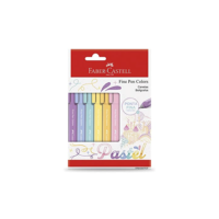 Faber-Castell FINE PEN COLORS - PASTEL CTL 6 UNID., Modelo:FPB/ES6TPZF