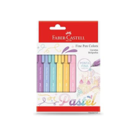 Faber-Castell FINE PEN COLORS - PASTEL CTL 6 UNID., Modelo:FPB/ES6TPZF
