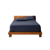 Decolab Jogo de Lençol 100% Algodão Premium Extra Macio - Roupa De Cama Antiácaro, Inclui Lençol Com Elástico (Forro) E Fronhas (Azul-marinho, Casal Simples)