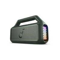 soundcore Boom 2 da Anker, alto-falante 80W, Subwoofer, BassUp 2.0, 24H, IPX7 à Prova d’Água, Flutuante, Luzes RGB, USB-C, Equalizador Personalizado, Bluetooth 5.3, Portátil para Camping e Praia
