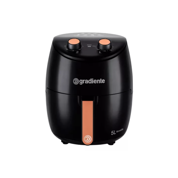 Fritadeira elétrica airfryer sem óleo Gradiente 5,0L cesto removível 1500W PGAF500 Versatile Com Timer 220v