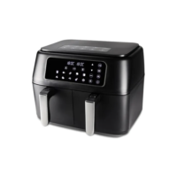 Fritadeira Dual Air Fryer Duplo Cesto 8l Hamilton Beach Cor Preto