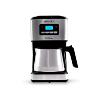Cafeteira Elétrica Mallory Easy Coffee – Programável, Jarra Inox, 32 Xícaras, Filtro Reutilizável - 127V