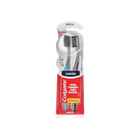 Escova de dente contra bactérias Colgate 360º Carvão 2 unid