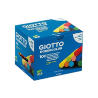GIOTTO Robercolor, Giz Escolar Antialérgico em 10 Cores, Caixa com 100 Unidades