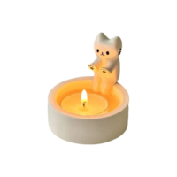 Castiçal De Gatinho Castiçal De Gato Suporte De Luz Perfumad