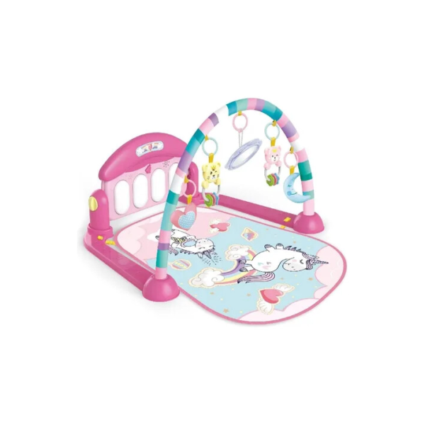 Tapete de Atividades com Play Piano Unicórnio Rosa Maxibaby