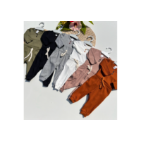kit 4 Peças ,Body e calca Bebe Menina Menino para inverno manga longa