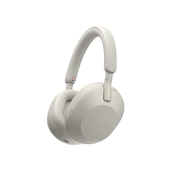 Sony WH-1000XM5 Os melhores fones de ouvido sem fio com cancelamento de ruído, otimizador automático NC, bateria de 30 horas, controle de voz Alexa, prata