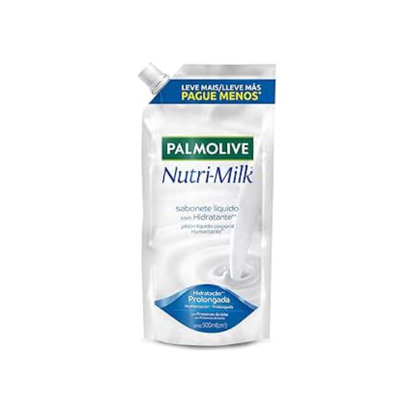 Palmolive Sabonete Líquido Nutri-Milk Nutre & Hidrata 500Ml Refil