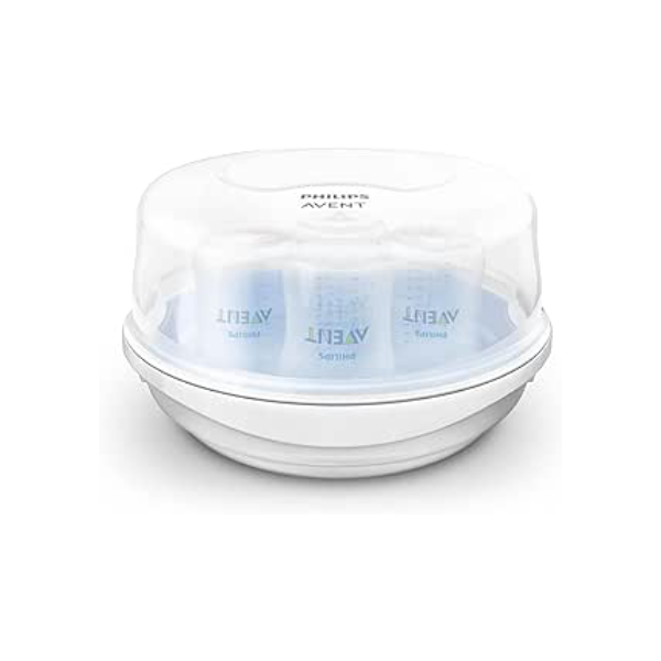 Esterilizador De Microondas para Mamadeiras Bicos e Chupetas Philips Avent Azul/Branco