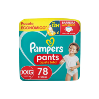 Fralda Pampers Pants Ajuste Total Tamanho XXG, 78 Unidades