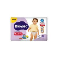 Fralda Babysec Galinha Pintadinha Shortinho Hiper M 60 Unids Médio (m) Sem Gênero