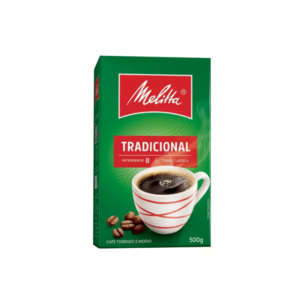 Café Torrado e Moído Tradicional Caixa 500g Melitta Intenso A Vácuo