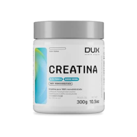 Creatina Monohidratada Sem Sabor - Pote 300g - Suplementação Treino Academia, Ganho Muscular Hipertrofia, Força Energia Resistência, Suplementos Naturais - DUX HUMAN HEALTH