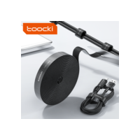 Toocki-Cable Organizer Wire Winder, USB Cable Management, protetor do fone de ouvido, Mouse Cord Ties, Acessório do telefone para iPhone, Samsung