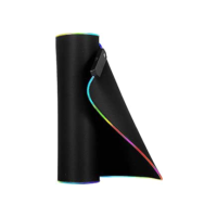 Mouse Pad Gamer Iluminado led Rgb Grande 80 cm por 30 com Mousepad gamer Led com em volta superficie speed para jogos
