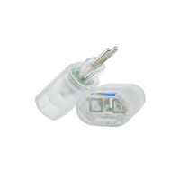 Protetor Contra Surtos Elétricos (DPS) CLAMPER 127/220V, 10 Amperes, 2 Pinos, para PC, PS5, Xbox, Smartphone, Monitor, Impressora, etc - iCLAMPER Pocket Fit 2P 10A Transparente Bivolt
