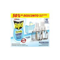 Raid Repelente Eletrico Líquido Family, 45 Noites, 2 Refis de 32,9ml