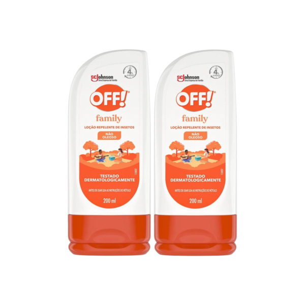 Kit 2 Repelente de Insetos Off! Loção Family 200ml