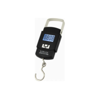 Balança Digital Portátil 50kg Viagem Pescaria Malas Gancho Preto