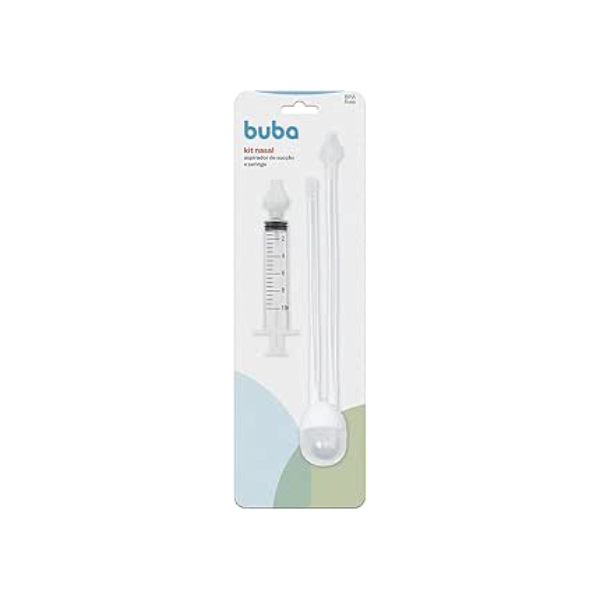 Buba Kit Aspirador Nasal De Sucção E Seringa