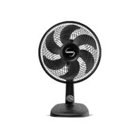 Ventilador de Mesa Mallory Turbo Compact 30 cm, Silencioso, Hélice de 6 pás, Grade Especial em Sistema TS, Máxima Vazão e Mínimo Ruído -127V