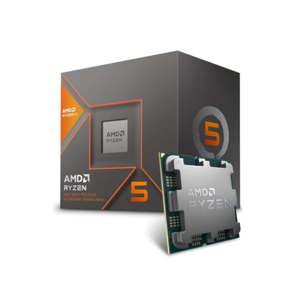 Processador AMD Ryzen 5 8600G Box (AM5/6 Cores/12 Threads/5.0GHz/22MB Cache/Wraith Stealth/Radeon 760M/AMD Ryzen AI)