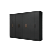 Guarda Roupa Casal 8 Portas 4 Gavetas Paris Espresso Móveis