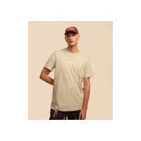 Camiseta Comfort em Algodão Peruano com Estampa Lettering Cinza
