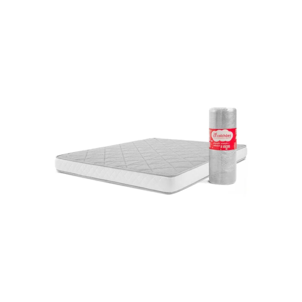 Colchão Casal Ortopédico de Espuma D45 a Vácuo 138x188cm BF Colchões