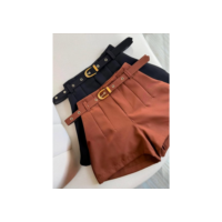Short Alfaiataria Feminino Com Cinto Forrado