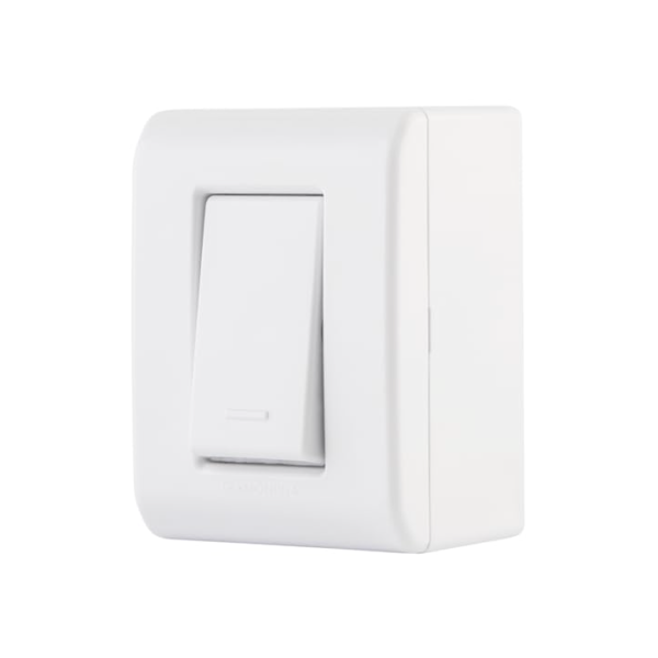 Tramontina Caixa de Sobrepor com 1 Interruptor Simples 10 A 250 V LizFlex Branca