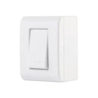 Tramontina Caixa de Sobrepor com 1 Interruptor Simples 10 A 250 V LizFlex Branca