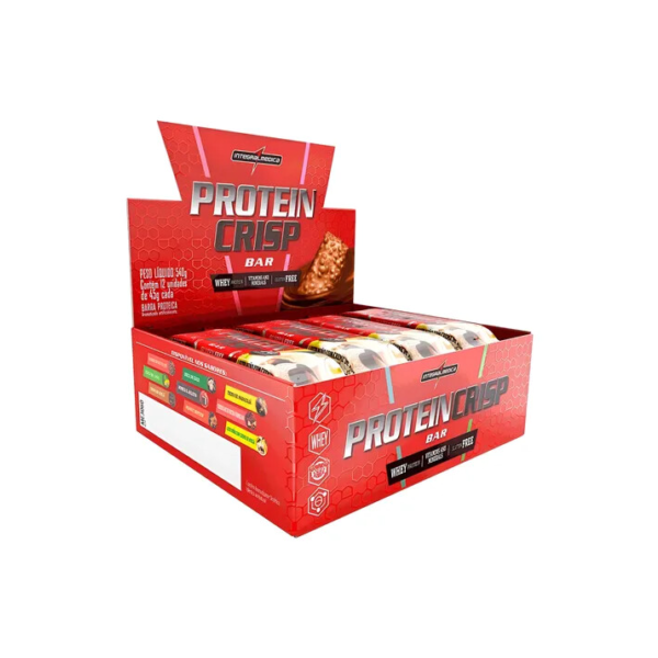 Protein Crisp Bar Ninho Creme De Avelã 12 Und Integralmédica Leite Em Pó Com Creme De Avelã