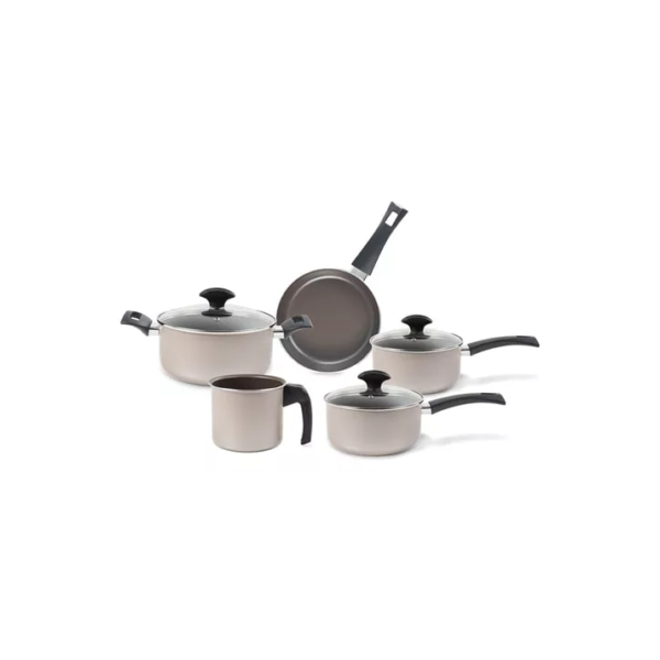 Jogo De Panelas 5 Peças Champanhe Ceramic Life Brinox
