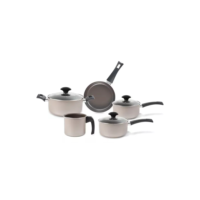 Jogo De Panelas 5 Peças Champanhe Ceramic Life Brinox