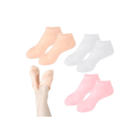 2 Pcs Meias De Silicone Para O Cuidado Dos Pés Gel Hidratante AntiRachaduras Removedor De Pele Morta